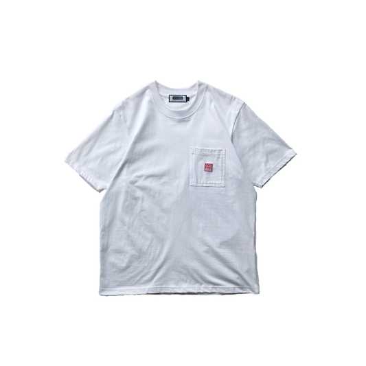 THINKCHAMP - ICONIC POCKET TEE IN WHITE
