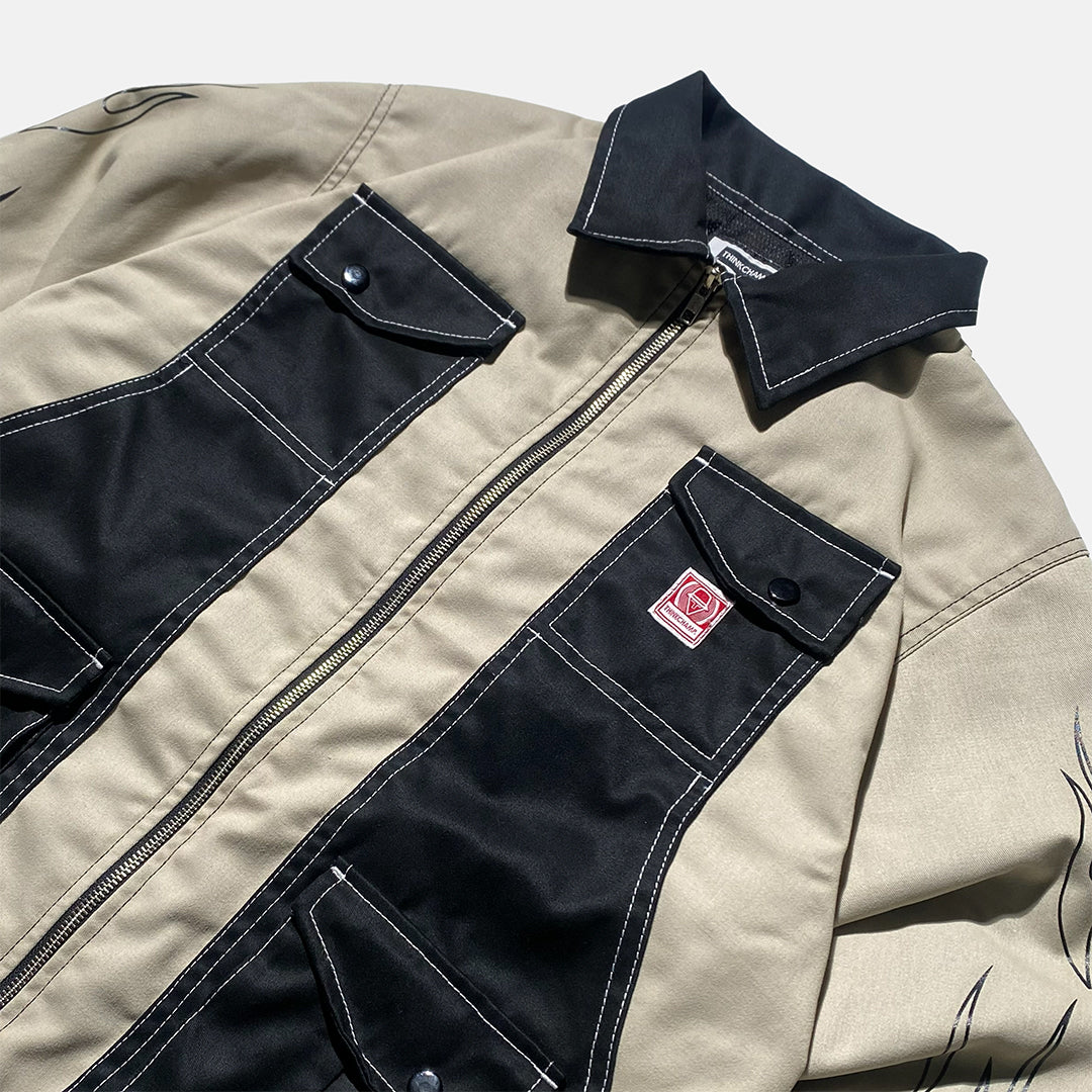 THINKCHAMP - BUCCANEER REVERSED FLAMES PADDED-READY JACKET