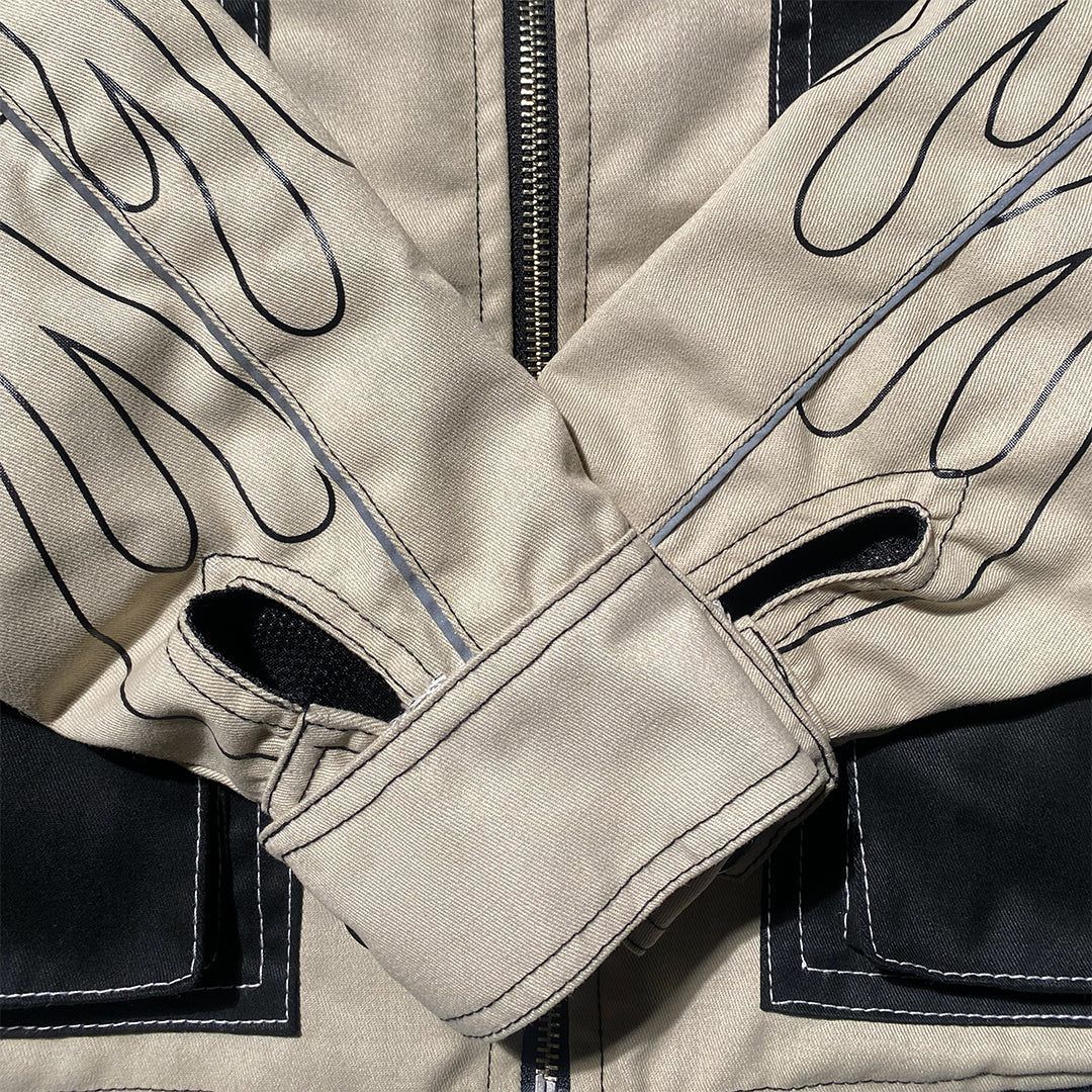 THINKCHAMP - BUCCANEER REVERSED FLAMES PADDED-READY JACKET