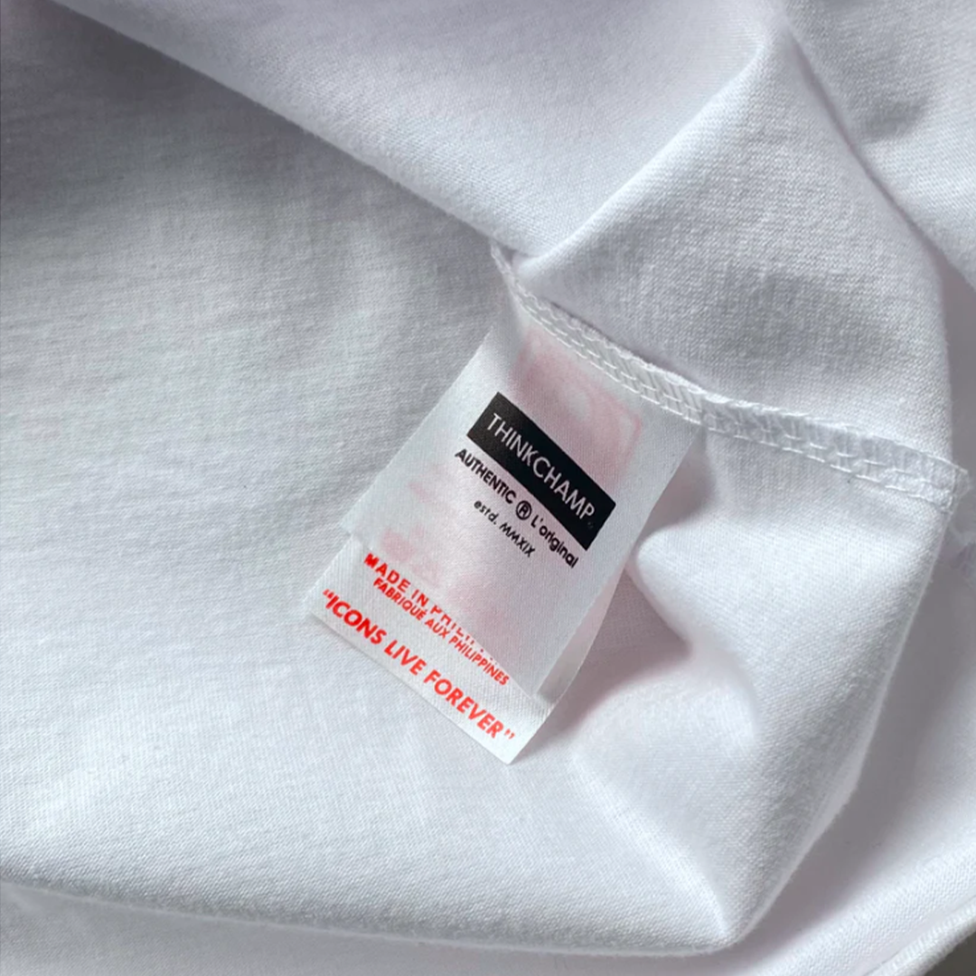 THINKCHAMP - ICONIC POCKET TEE IN WHITE