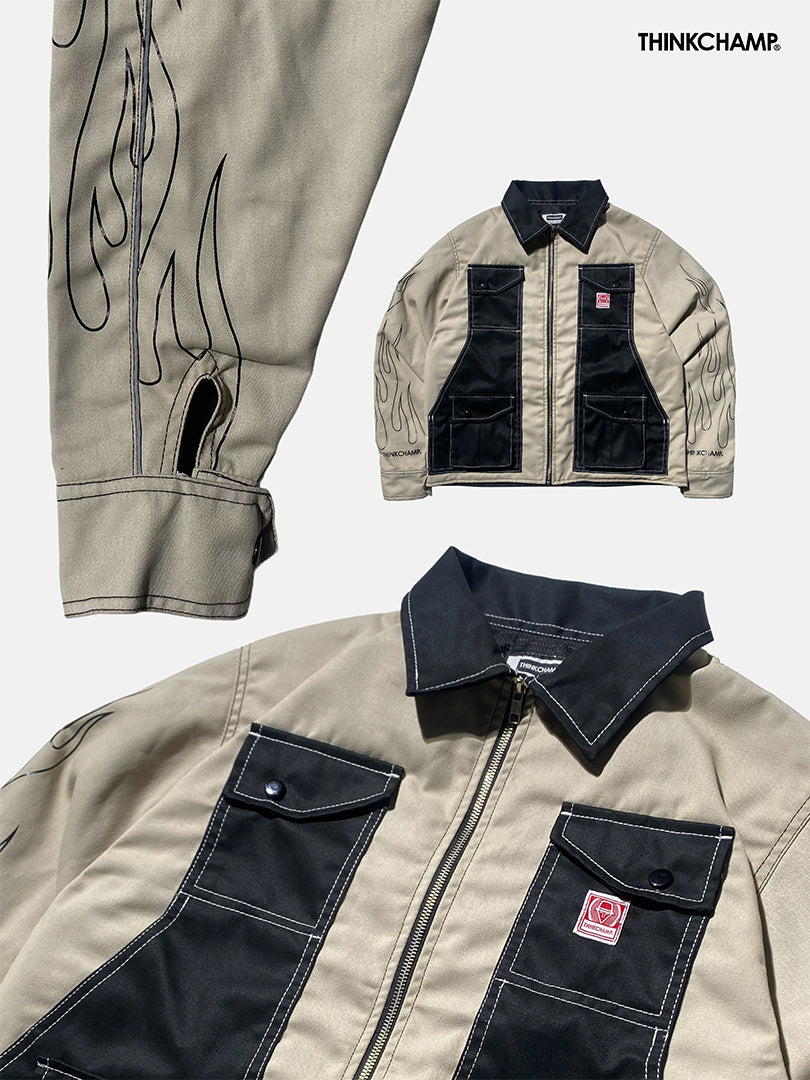 THINKCHAMP - BUCCANEER REVERSED FLAMES PADDED-READY JACKET