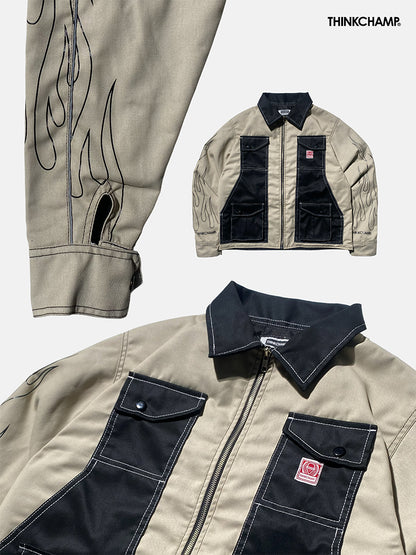 THINKCHAMP - BUCCANEER REVERSED FLAMES PADDED-READY JACKET
