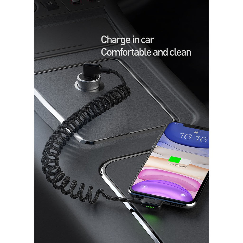 Mcdodo CA-7300 Black Glue Series 90 Degree Lightning Iphone Data Cable 1.8m