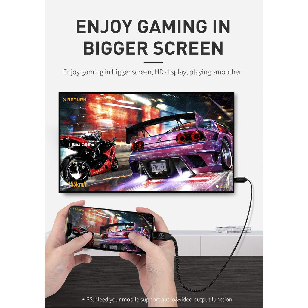 Mcdodo CA-588 Type C to HDMI Cable Clear Screen Mirroring 2m