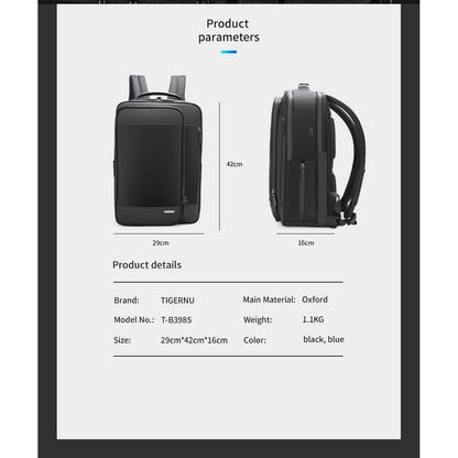 Tigernu T-B3985 15.6 inch Laptop Water Resistant Travel Backpack