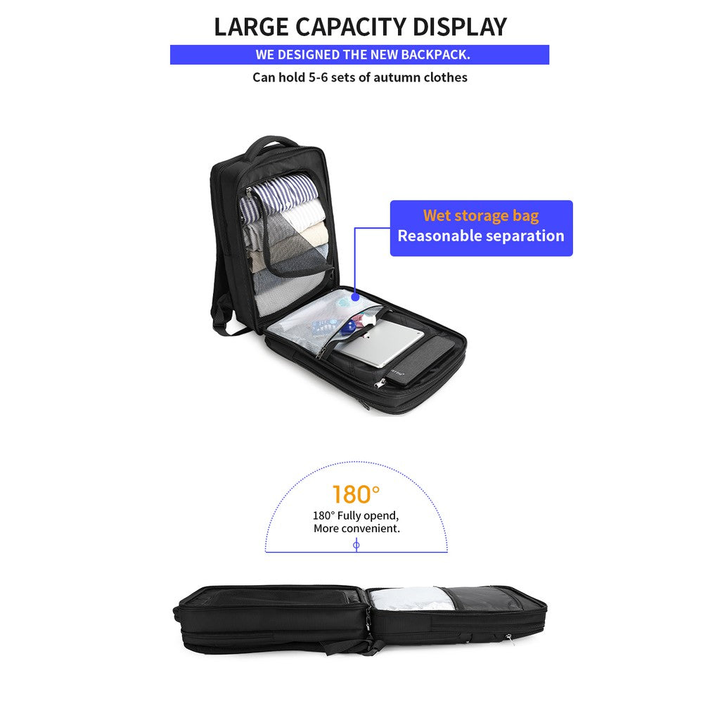 Tigernu T-B3983 15.6 inch Laptop Water Resistant Travel Backpack