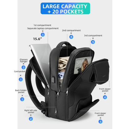 Tigernu T-B3976 15.6 inch Laptop Water Resistant Travel Backpack