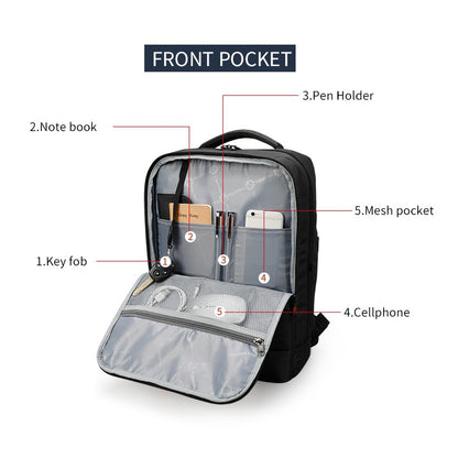 Tigernu T-B3331 15.6 inch Anti Theft Laptop Backpack w/ FreeLock