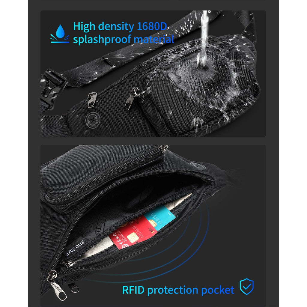 Tigernu T-S8113 Mens Women Unisex Belt and Chest Sling Body Bag