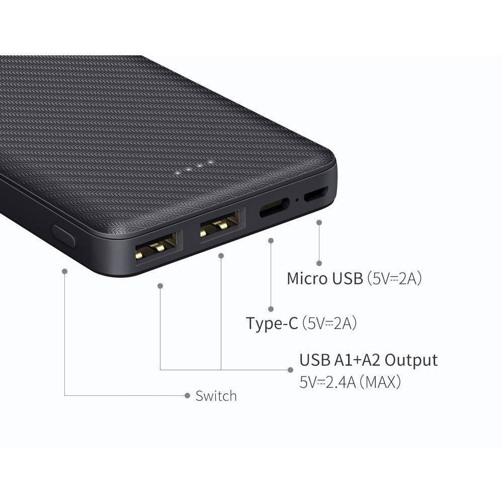 Mcdodo MC-735 Hummingbird Series 10000mAh Dual USB Power Bank