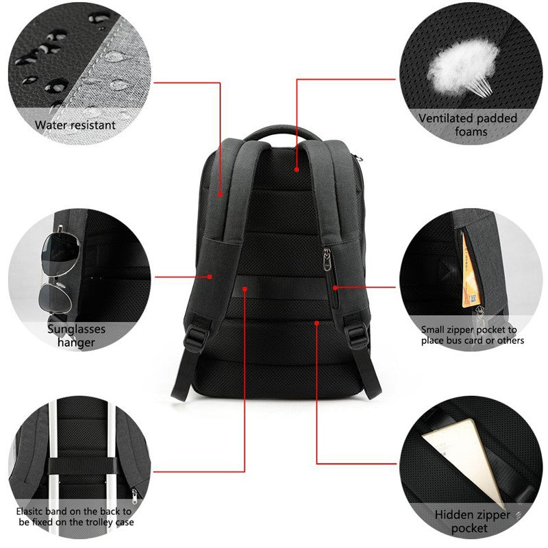Tigernu T-B3516 15.6 inch Anti Theft Laptop Backpack w/ FreeLock