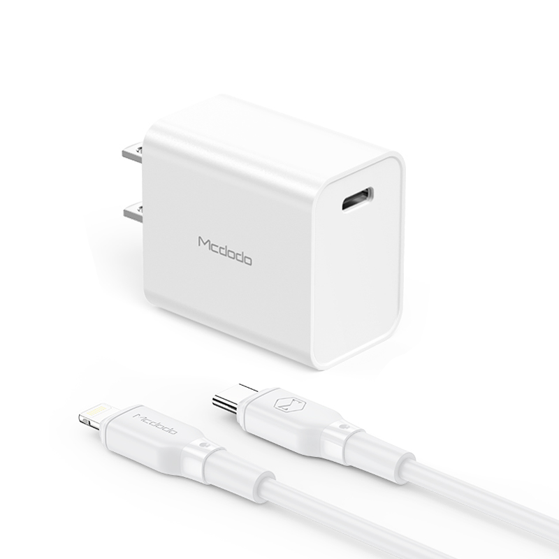 Mcdodo CH-995 20W Single Port PD Cable + PD Charger Set (US plug) Overseas version
