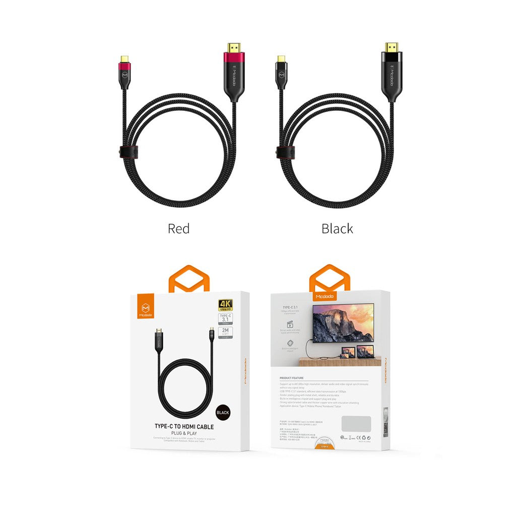 Mcdodo CA-588 Type C to HDMI Cable Clear Screen Mirroring 2m