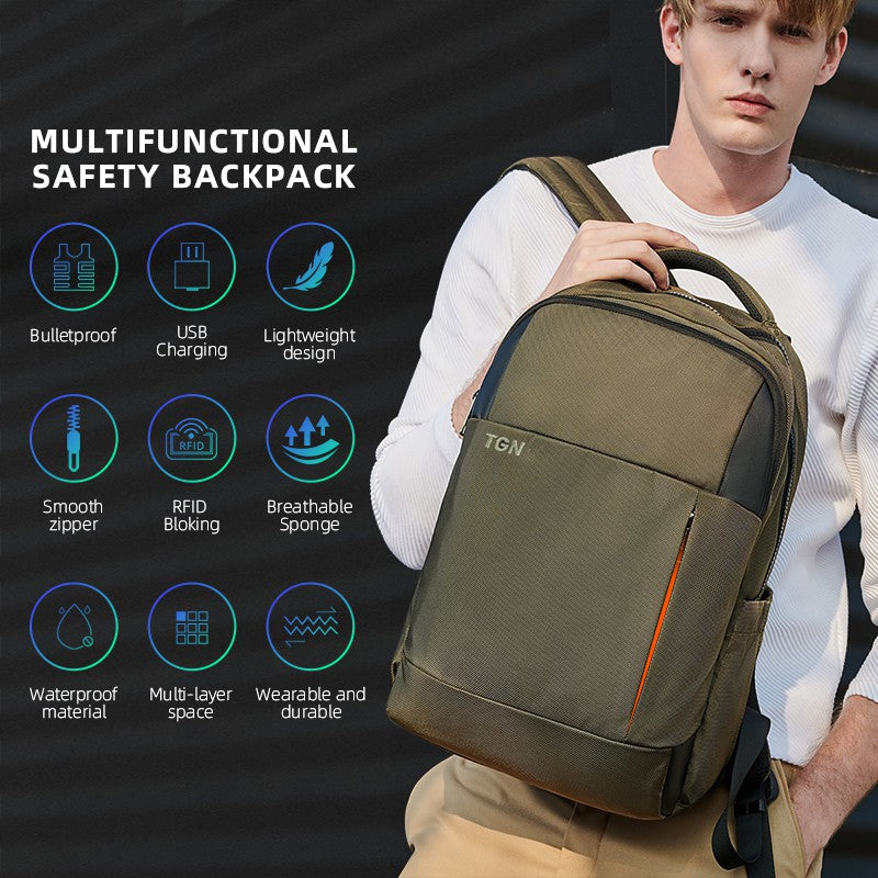 Tigernu T-B3906B Bulletproof Water Resistant Backpack