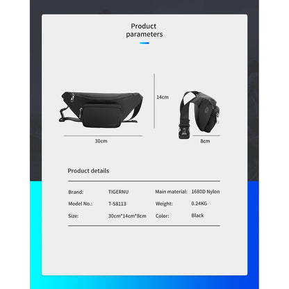 Tigernu T-S8113 Mens Women Unisex Belt and Chest Sling Body Bag