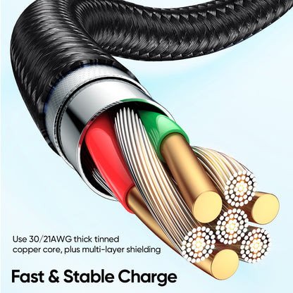 Mcdodo CA-132 USB Type C to Lightning L Type 90 Degree 36W Data Cable Tiger Series 1.2m 2m