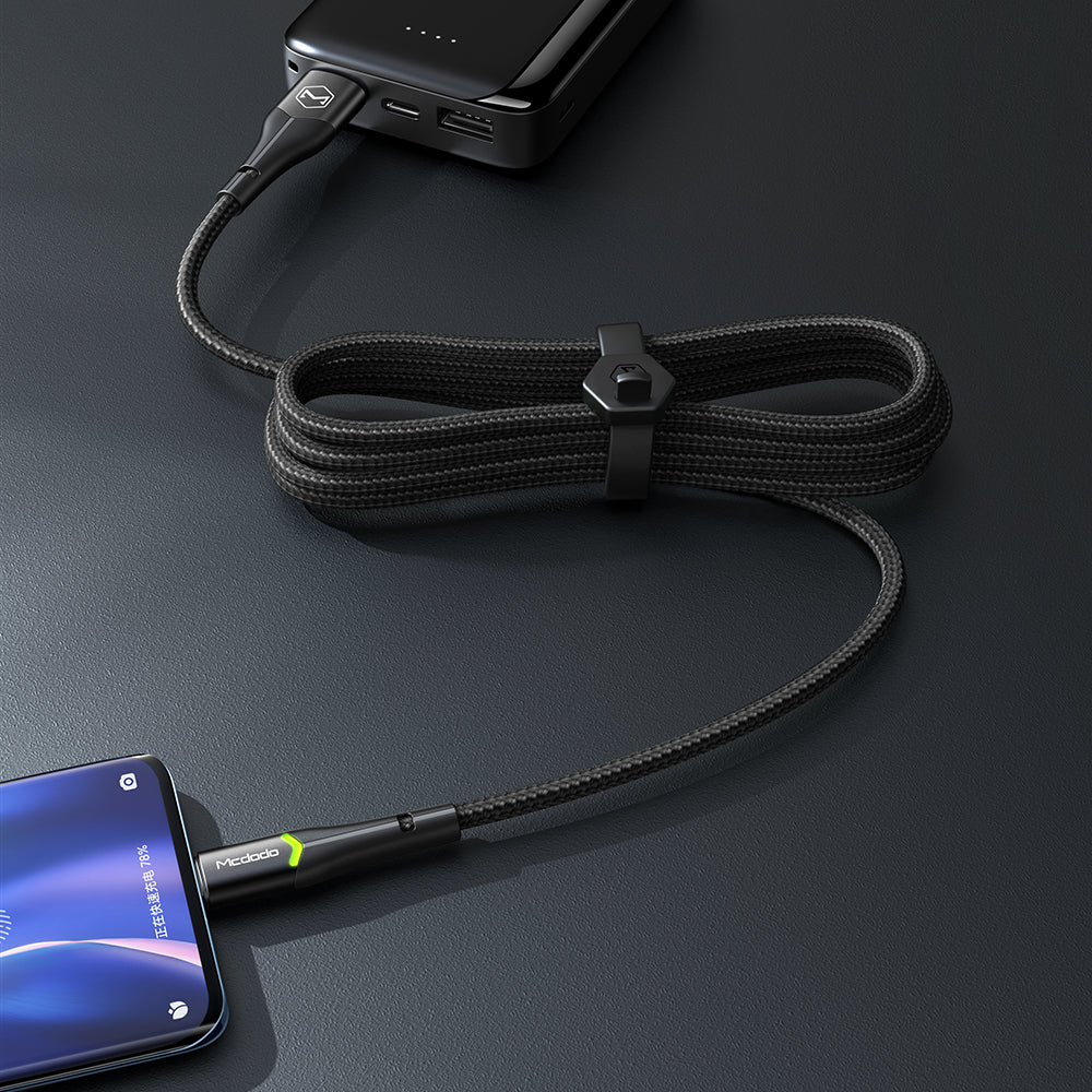 Mcdodo CA-7960 USB Type C Data Charging Cable with Switching LED 1m Magnificence Series