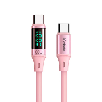 Mcdodo CA-194 100W Type C to Type C Cable with Digital Display 1.8m