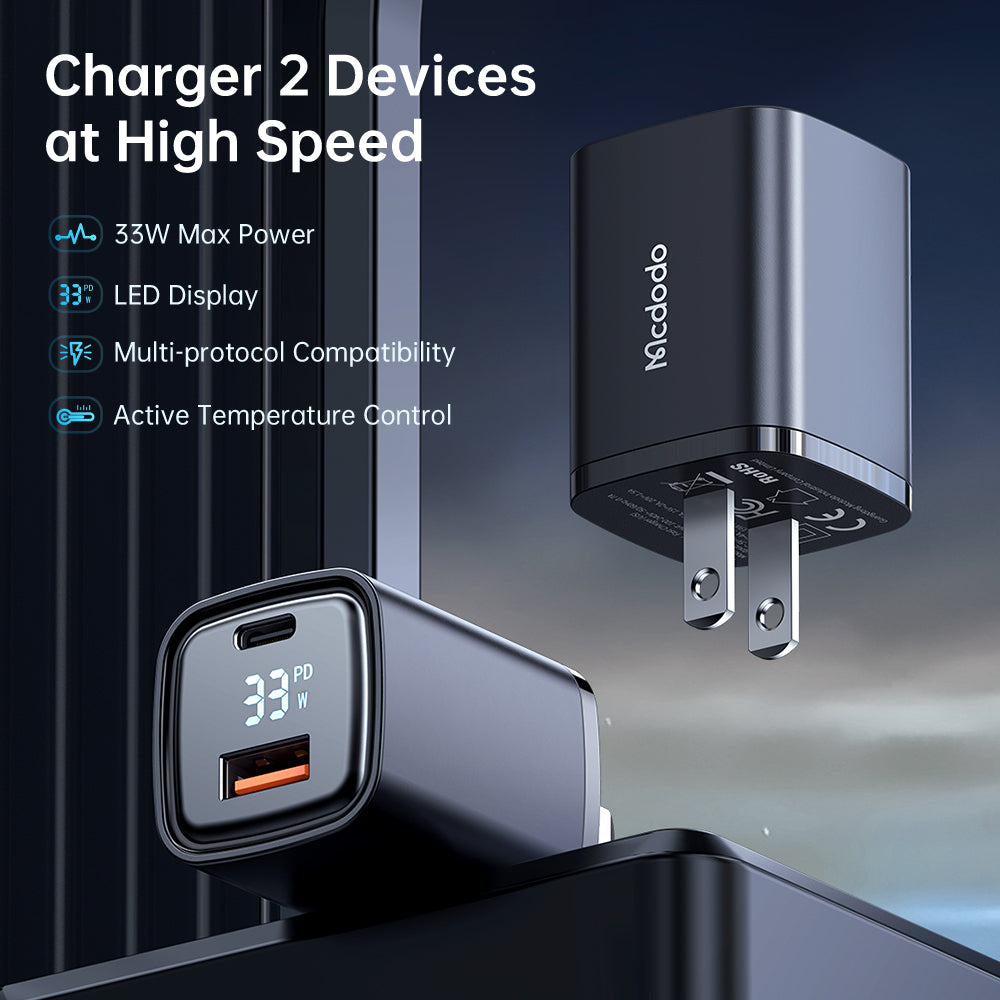 Mcdodo CH-1711 33W PD + QC Charger with Digital Display