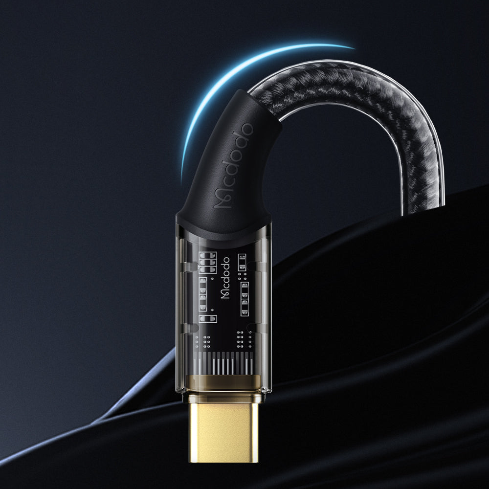 Mcdodo CA-209 6A USB Type C Transparent Data Charging Cable 1.8m Amber Series